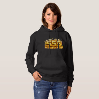 Sudadera Golden 555 Hoodie – Spiritual & Stylish Black Hood