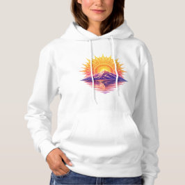 Sudadera Golden Boho Mandala Sun Mountain Sunset Reflection