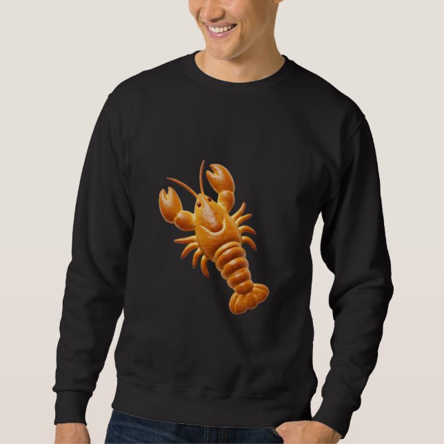 Sudadera Golden Bread Lobster Food Art (Anverso)