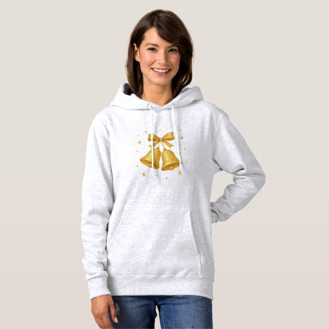 Sudadera Golden Christmas Bells Hoodie (Anverso completo)