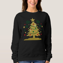 Sudadera Golden Christmas Tree Art