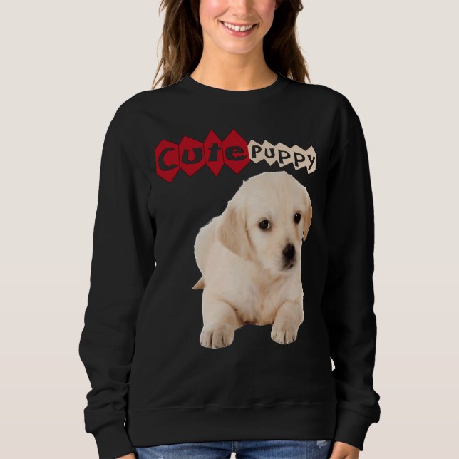 Sudadera Golden Cute Labrador Retriever Puppy (Anverso)