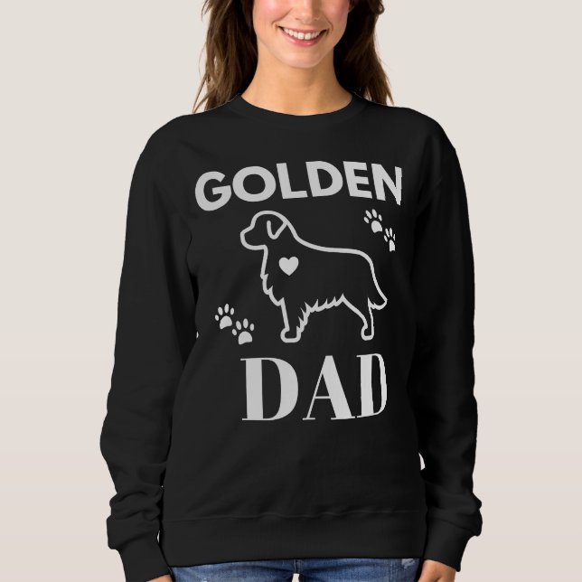 Sudadera Golden Dad Vector Golden Retriever (Anverso)