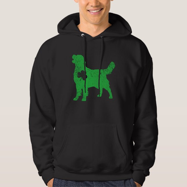 Sudadera golden Irish C St Patrick Day Leprechaun Dog (Anverso)