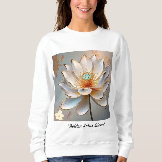 Sudadera "Golden Lotus Bloom" (Anverso)