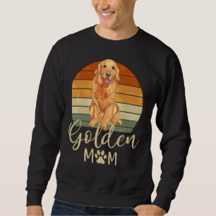 Sudadera Golden Mom Retro Sunset Golden Retriever Dog Mama