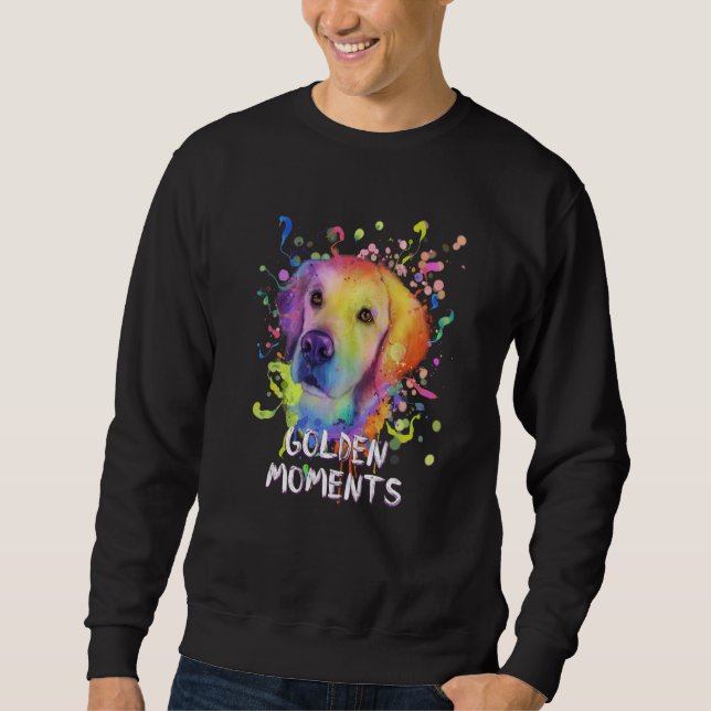 Sudadera Golden Moments Rescue Dog Golden Retriever Adopt   (Anverso)
