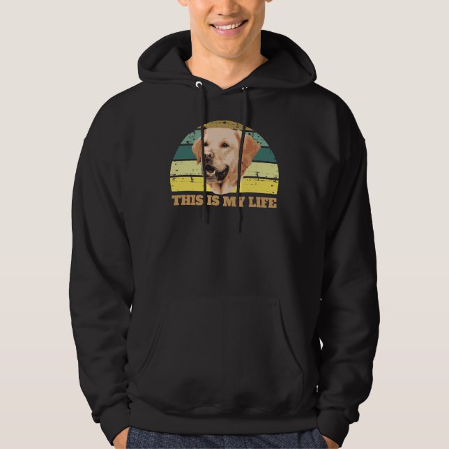 Sudadera Golden Retrieve Retro Labrador Recuperar Mamá Gold (Anverso)