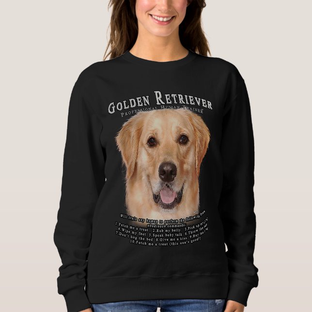 Sudadera Golden Retriever 2 Owner  Human Trainer (Anverso)