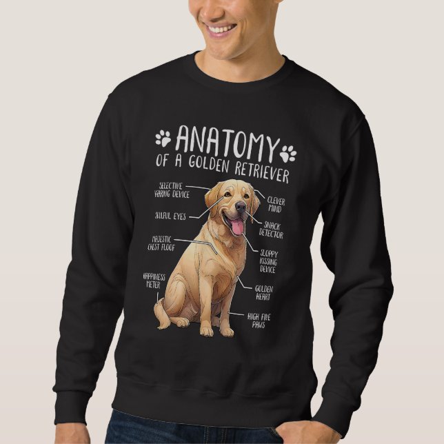 Sudadera Golden Retriever Anatomy Dog  Owner (Anverso)