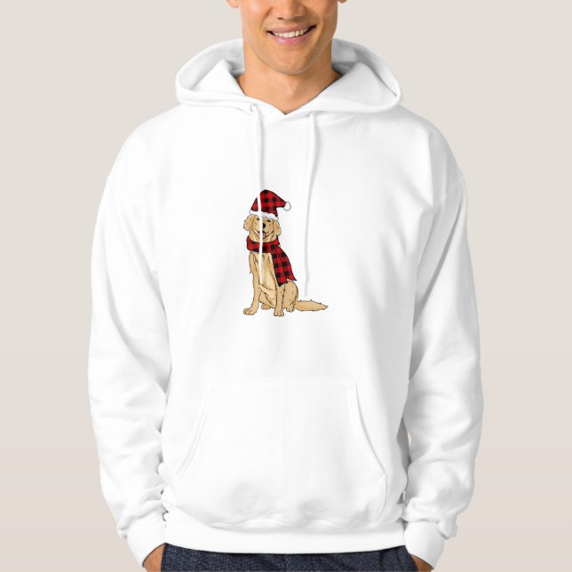 Sudadera Golden Retriever Buffalo Plaid Retriever Dog Lover (Anverso)