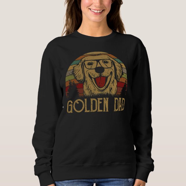 Sudadera Golden Retriever Dad Vintage (Anverso)