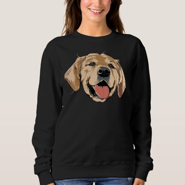Sudadera Golden Retriever Dog Head Graphic Spirit Animal Pe (Anverso)