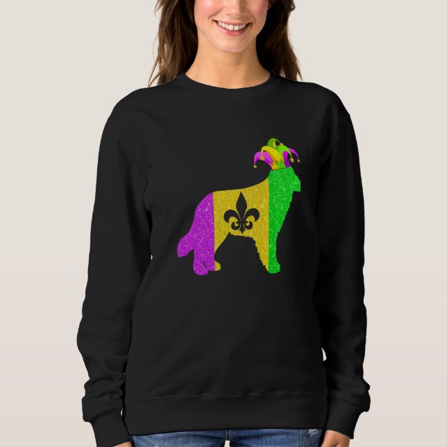 Sudadera Golden Retriever Dog Lover Mardi Gras Carnival Par (Anverso)