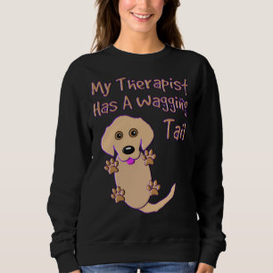 Sudadera Golden Retriever Dog My Therapist Has A Wagging Ta