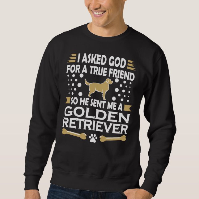 Sudadera Golden Retriever Dog True Friend (Anverso)