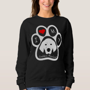 Sudadera Golden Retriever Dogprint Me Encanta Mi Resplandor