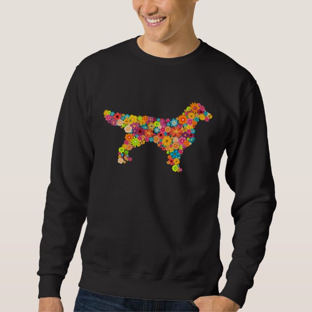 Sudadera Golden Retriever Flower Golden Retriever (Anverso)