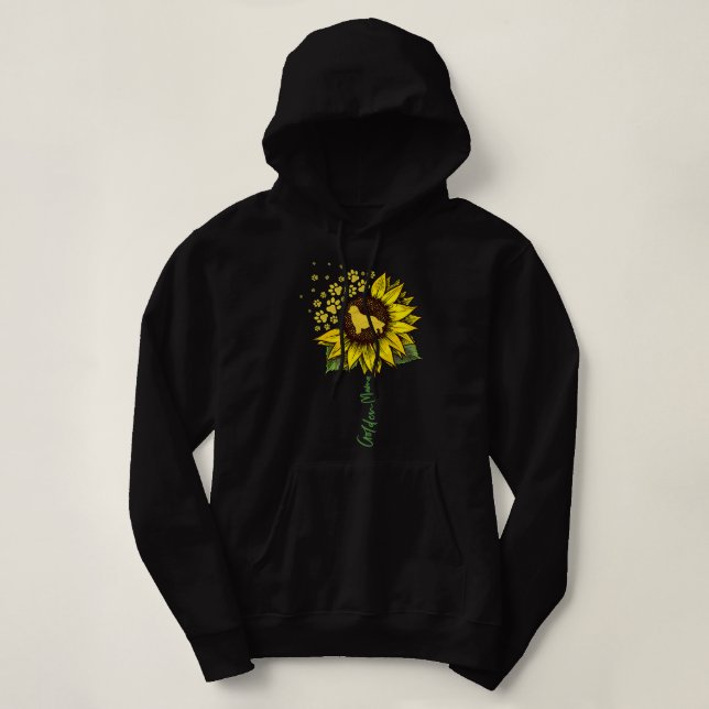 Sudadera Golden Retriever Goldie Dog Golden Mom Sunflower G (Diseño del anverso)