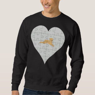 Sudadera Golden Retriever Heart Jigsaw Pieces Golden Retrio