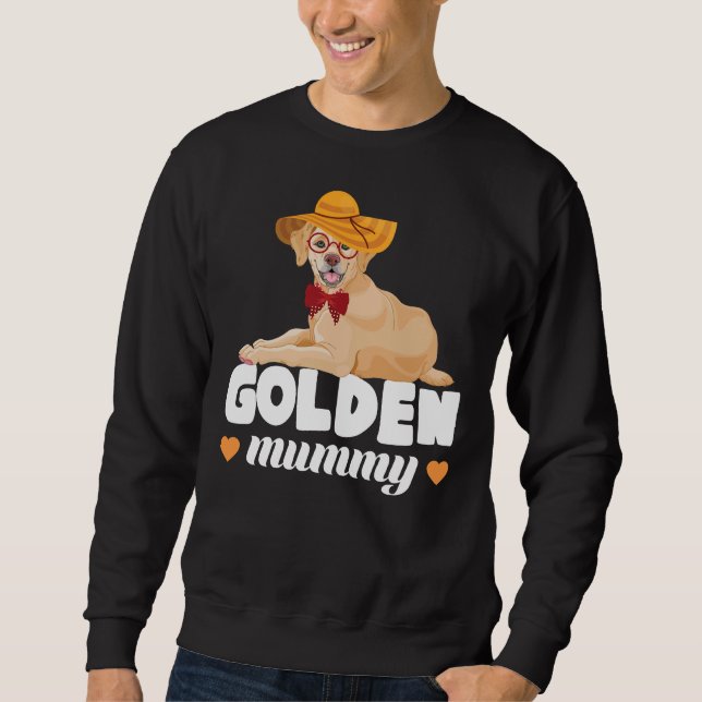 Sudadera Golden Retriever Mama Owner Chill Hat Glasses (Anverso)