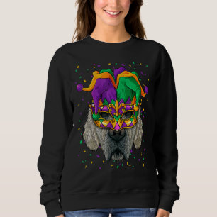 Sudadera Golden Retriever Mardi Gras Face Carnier Jester F