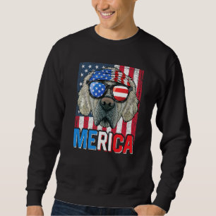 Sudadera Golden Retriever Merica Flag 4 Of July Dog Ameri