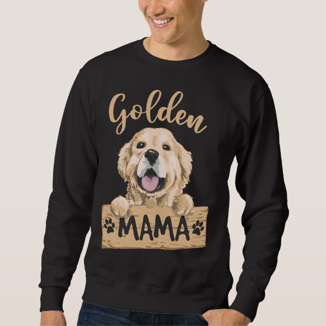 Sudadera Golden Retriever Mom Cute Dog Mom (Anverso)