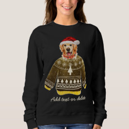 Sudadera Golden Retriever Navidad Perro Feo De Navidad Mamá