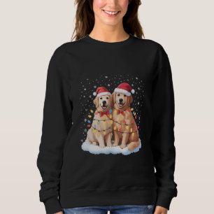 Sudadera Golden Retriever Navidad Sombrero de Santa Reno 
