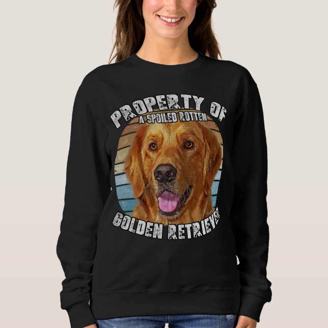 Sudadera Golden Retriever Owner   Retro Property Of (Anverso)