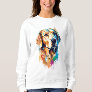 Sudadera Golden Retriever Vibrant and Colorous