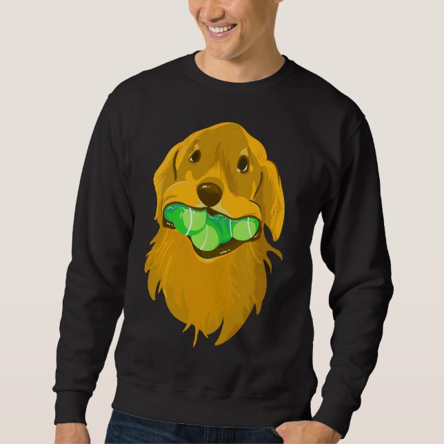 Sudadera Golden Retriever With Tennis Balls Active (Anverso)