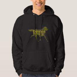 Sudadera Golden Retriever Word Art Named Simple Modern