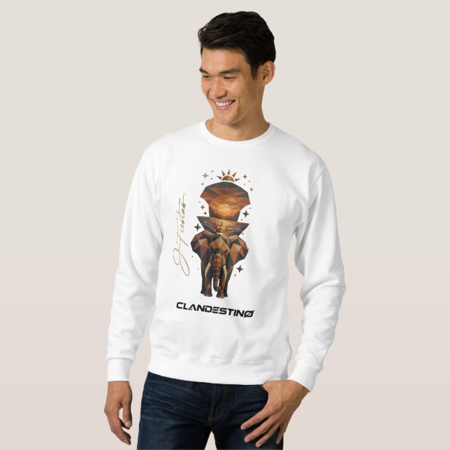 Sudadera Golden Sunset Elephant – Long Sleeve Tee (Anverso completo)
