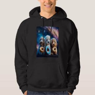 Sudadera Goldendoodle En El Espacio Con Donuts Cute Doodle