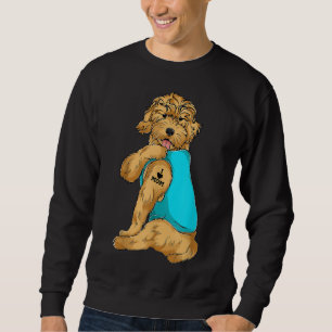 Sudadera Goldendoodle I Love Mom Tattoo Appart Dog Mom Gif