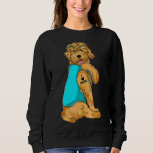 Sudadera Goldendoodle I Love Mom Tattoo Dog Mother's Day 3