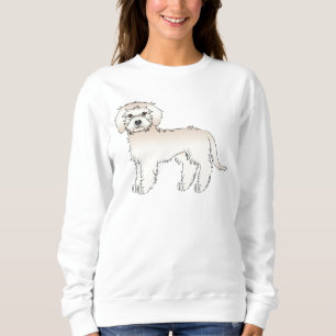 Sudadera Goldendoodle miniatura de crema Doodle de dibujos 