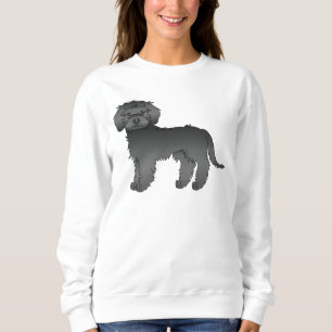 Sudadera Goldendoodle Miniatura Negro Perro de Dibujos Anim