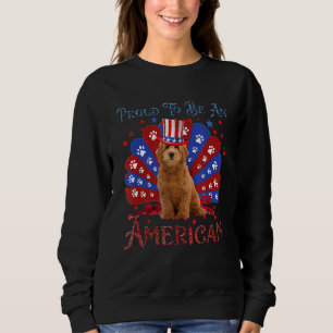 Sudadera Goldendoodle Orgulloso De Ser Una Bandera Estadoun