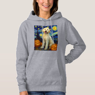 Sudadera Goldendoodle Perro Lindo Halloween Jack O Lantern 