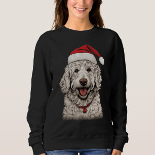 Sudadera Goldendoodle Santa Claus Gorra Navidades Fiesta Xm