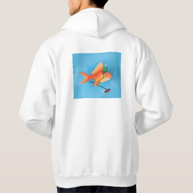 Sudadera Goldfish que se encrespa (trasero) (Reverso)