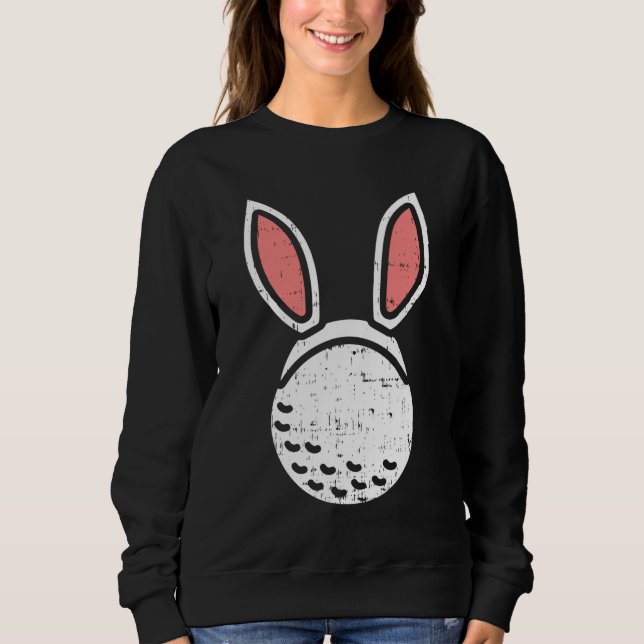 Sudadera Golf Ball Bunny Ears Funny Golfing Easter Golfer G (Anverso)