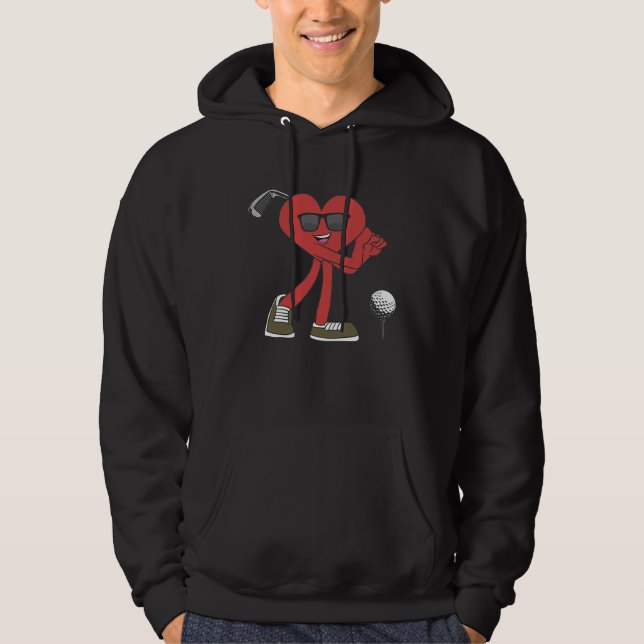 Sudadera Golf Ball Happy Valentine's Day Heart Love Married (Anverso)