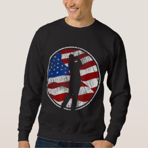 Sudadera Golf Bandera Americana USA Golf Vintage Golf
