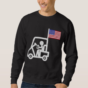 Sudadera Golf Cart Flag Beer Funny Golfing Bebe Golfer