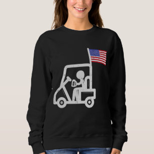 Sudadera Golf Cart Flag Beer Funny Golfing Bebe Golfer