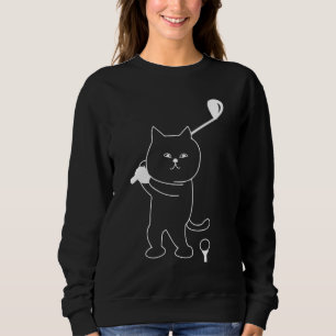 Sudadera Golf Cat Dad Men Golfing Golfer Club Balls Putting